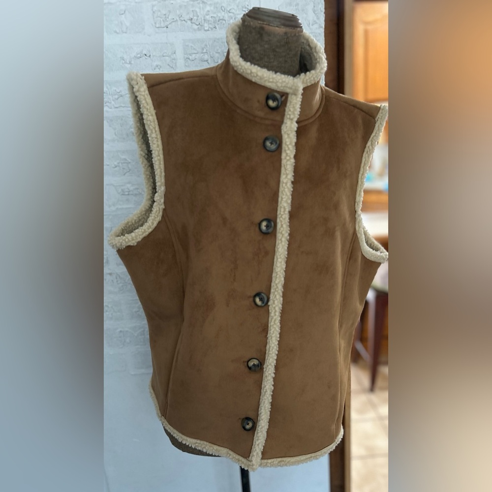 Vintage NWT LL Bean Suede Vest